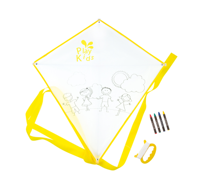 Cometa de Poliéster para Colorear con Ceras y Dibujo Infantil