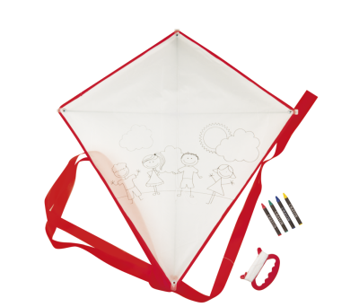 Cometa de Poliéster para Colorear con Ceras y Dibujo Infantil