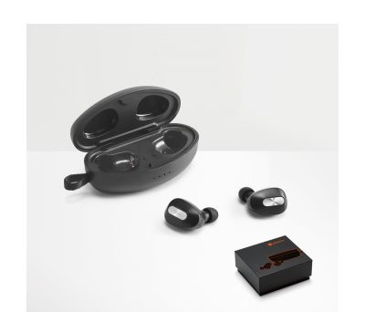 Auriculares Inalámbricos Discretos con Micrófono y Estuche de Carga