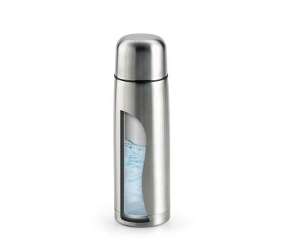 Set Termo Acero Inoxidable Doble Pared con 2 Tazas y Funda