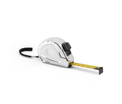 Cinta Métrica Cromada de 3m con Freno y Clip Metálico