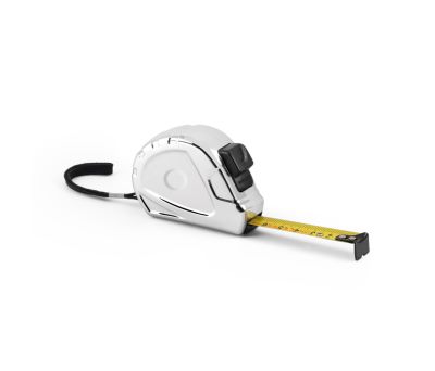 Cinta Métrica Cromada de 5m con Freno y Clip Metálico