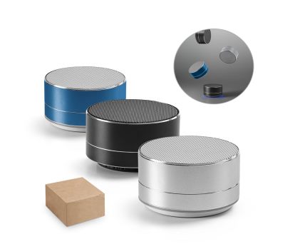 Altavoz Portátil Redondo Reciclado con Micrófono Bluetooth