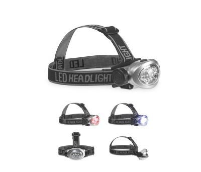 Linterna Frontal LED con Correa Ajustable y 3 Modos