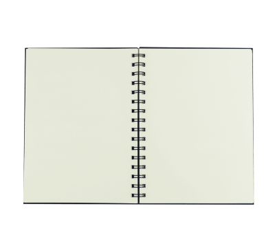 Cuaderno A5 de Cartón con Espiral y 80 Hojas Lisas
