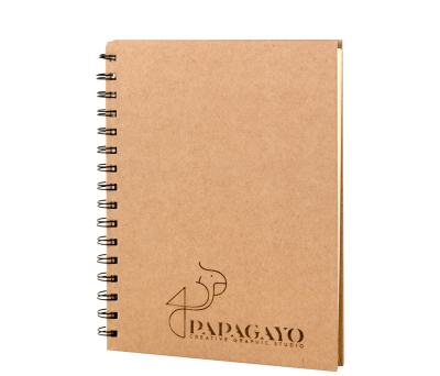 Cuaderno A5 de Cartón con Espiral y 80 Hojas Lisas para Regalo
