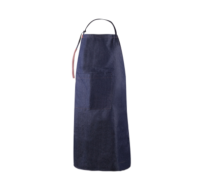 Delantal de Algodón Denim con Cierre Ajustable y Bolsillo