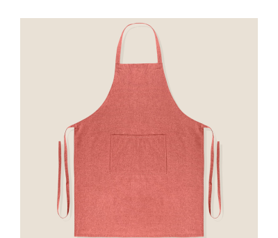 Delantal de Algodón Reciclado con Bolsillo para Cocina y Regalo