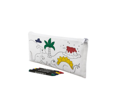 ESTUCHE CON 5 CERAS DINOS NON WOVEN A8616