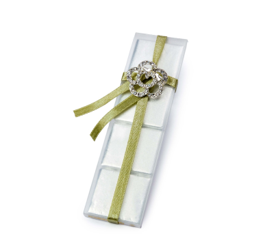 Estuche 4 napolitanas broche flor - AEB78