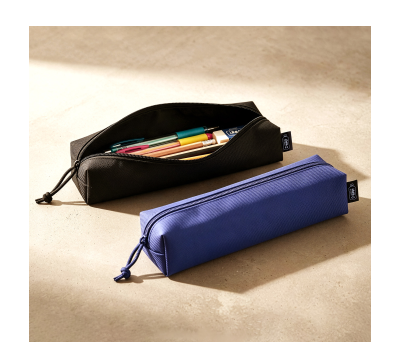 Estuche Escolar RPET con Cremallera y Tirador de Cordón - AGY52069