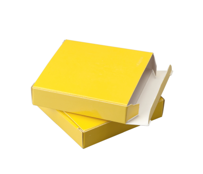 Estuche charol amarillo 7.5x7.5x1.8cm min.25 - AE471.06