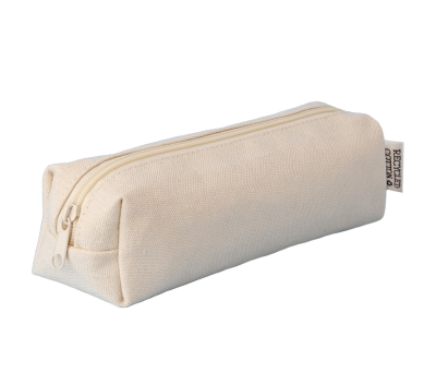 Estuche de Algodón Reciclado con Cremallera