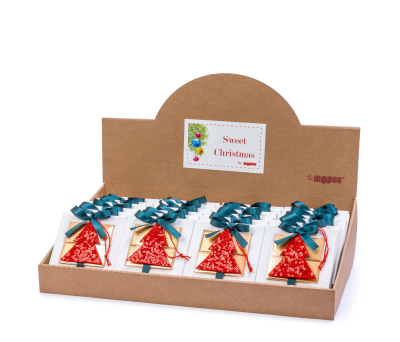 Expositor 24 cajas 4 napolitanas árbol lentejuelas* - AJNAB411