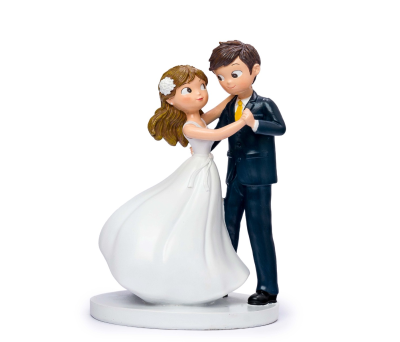 Figura pastel Boda novios bals - AY106