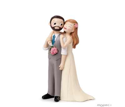 Figura para tarta de boda de novios bailando - 21 cm por 19,00 €