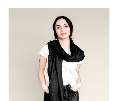 Foulard de Viscosa con Diseño de Espiga - AGY37039