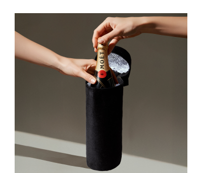 Funda Térmica de Lona Reciclada para Botella con Asa - AGY55532
