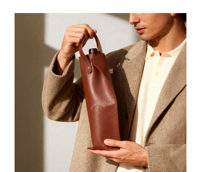 Funda de PU con Asa para Botella de hasta 8,5 cm - AGY54547