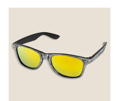 Gafas de Sol Efecto Madera con Lentes Espejo UV400