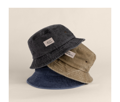 Gorro Bob de Algodón con Efecto Lavado