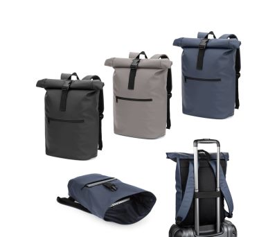 Mochila Enrollable Repelente al Agua con Bolsillo para Portátil 16