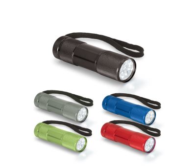 Linterna de Aluminio Compacta con 9 LEDs y Mango
