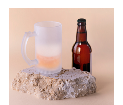 Jarra de Cerveza de Cristal con Acabado Esmerilado para Sublimación - AGY53507