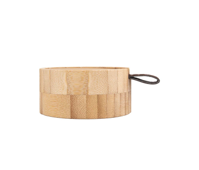 Joyero de Bambú con Espejo Interior y Asa Decorativa