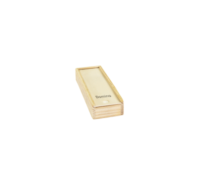 Juego de Dominó Clásico con Caja de Madera Natural