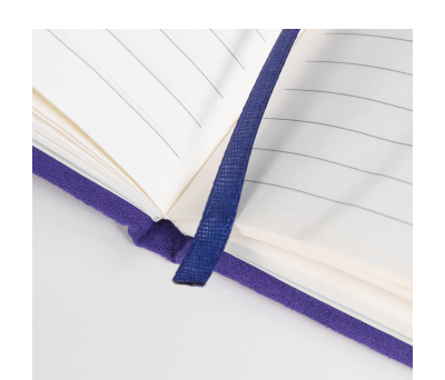 Libreta de Terciopelo con Tapa Suave y Hojas Rayadas