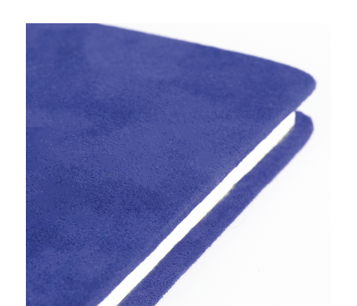 Libreta de Terciopelo con Tapa Suave y Hojas Rayadas