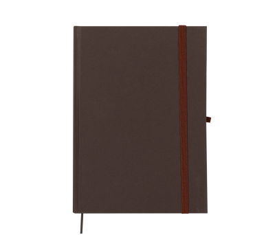 Libreta A5 Ecológica de Tapa Rígida con Hojas Lisas y Cierre Elástico