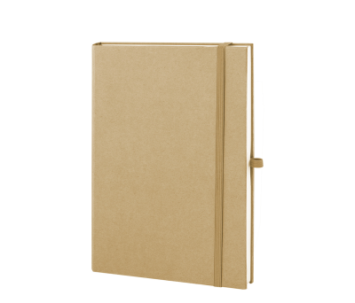 Libreta A5 Ecológica de Tapa Rígida con Hojas Lisas y Cierre Elástico