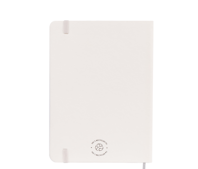 Libreta A5 PU Reciclado con Goma y Hojas Rayadas FSC