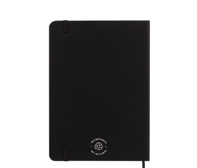 Libreta A5 PU Reciclado con Goma y Hojas Rayadas FSC