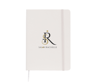 Libreta A5 PU Reciclado con Goma y Hojas Rayadas FSC