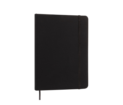 Libreta A5 PU Reciclado con Goma y Hojas Rayadas FSC