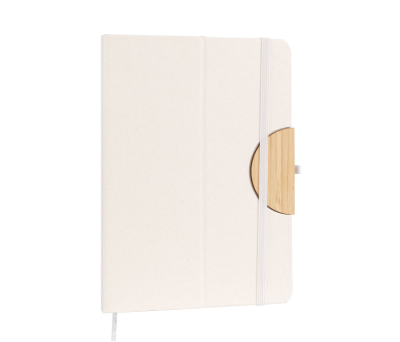 Libreta A5 Reciclada con Soporte Móvil y Detalles de Bambú
