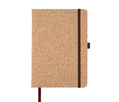 Libreta A5 de Corcho con Cierre Elástico y Marcapáginas