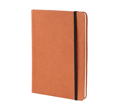 Libreta A5 de Cuero Reciclado con Cierre Elástico - AGY52579