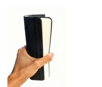 Libreta A5 de PU Flexible con Elástico y Bolsillo Interior