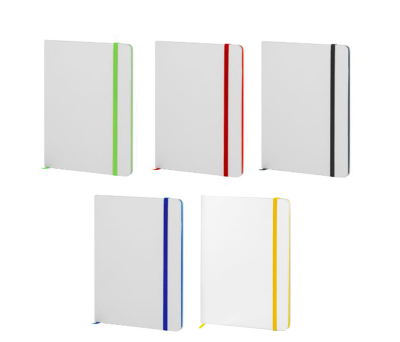 Libreta A5 de PU con Goma Elástica y Marcapáginas