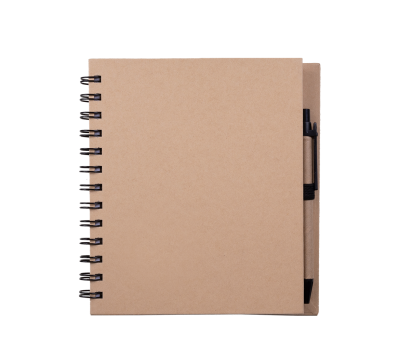 Libreta Espiral Tapa Rígida Papel Reciclado con Bolígrafo a Juego
