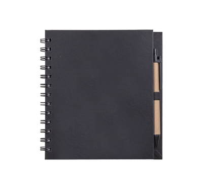Libreta Espiral Tapa Rígida Papel Reciclado con Bolígrafo a Juego