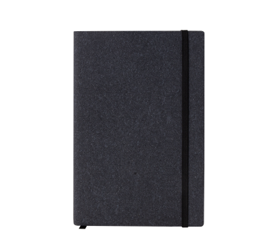 Libreta de Cuero Reciclado con Cierre Elástico y Marcapáginas