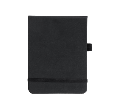 Libreta de PU con Cierre Elástico y 90 Hojas Lisas