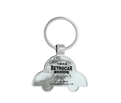 Llavero Metálico Coche Brillo para Regalo Personalizable