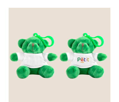 Llavero Oso de Peluche con Mosquetón