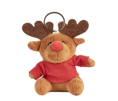 Llavero Peluche Reno con Camiseta